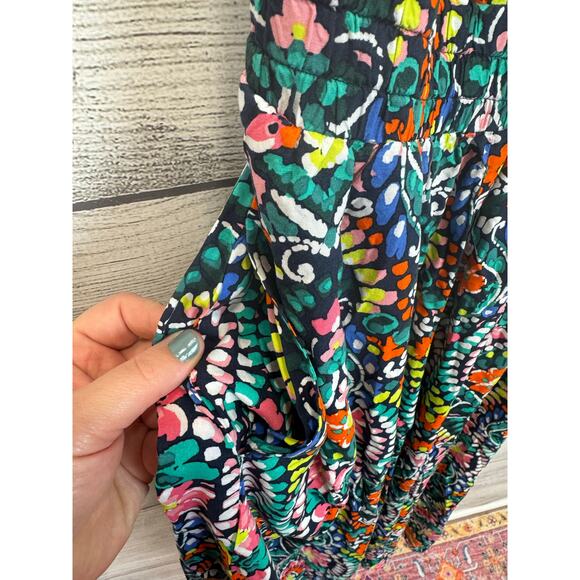 Old Navy Women's Blue Colorful Sleeveless Waisted Maxi Dress Size XS - Picture 4 of 10